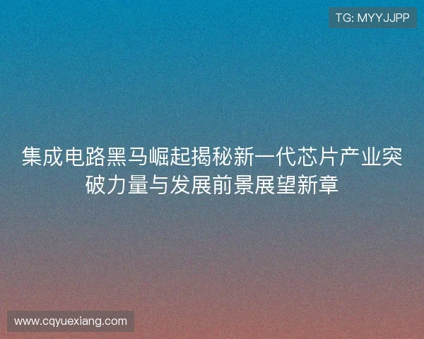 集成电路黑马崛起揭秘新一代芯片产业突破力量与发展前景展望新章